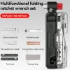 Multifunctional Mini Ratchet 15 In 1 Bike Repair Tool Kit for Cycling Emergencies