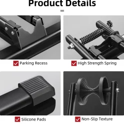 One-Second Foldable Push-In Bike Stand for 20