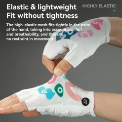 Petal pattern Women Half Finger Cycling Gloves