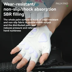 Petal pattern Women Half Finger Cycling Gloves