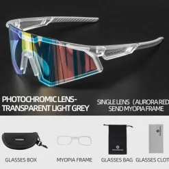Photochromic Cycling Goggles for Road and MTB