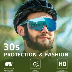 Polarised Full-Lens Sunglasses for Outdoor Sports