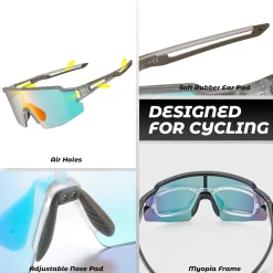 Polarised Full-Lens Sunglasses for Outdoor Sports