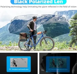 Polarized Cycling Glasses with 4 Interchangeable Lenses