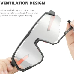 Polarized Photochromic Cycling Goggles (2-Lens Kit)