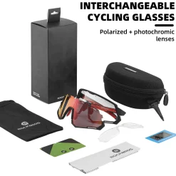 Polarized Photochromic Cycling Goggles (2-Lens Kit)