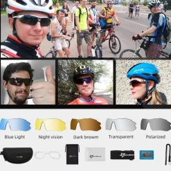 Polarized Sports Sunglasses for Cycling