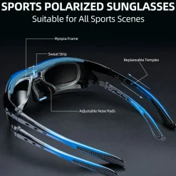 Polarized Sports Sunglasses for Cycling