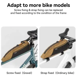 Qunature Bikepacking Frame Bag Top Tube Bag For Gravel Bike