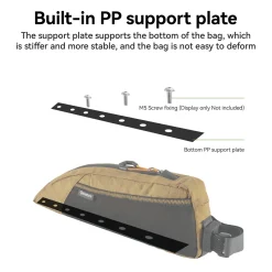 Qunature Bikepacking Frame Bag Top Tube Bag For Gravel Bike