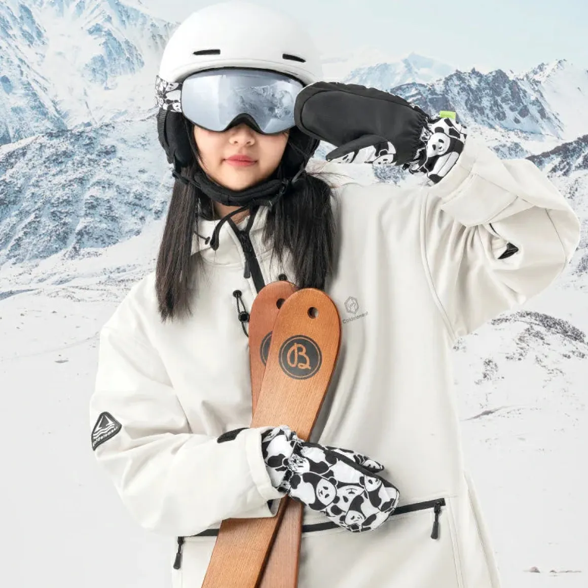 Qunature Children's Warm Ski Gloves Windproof Waterproof Insulated