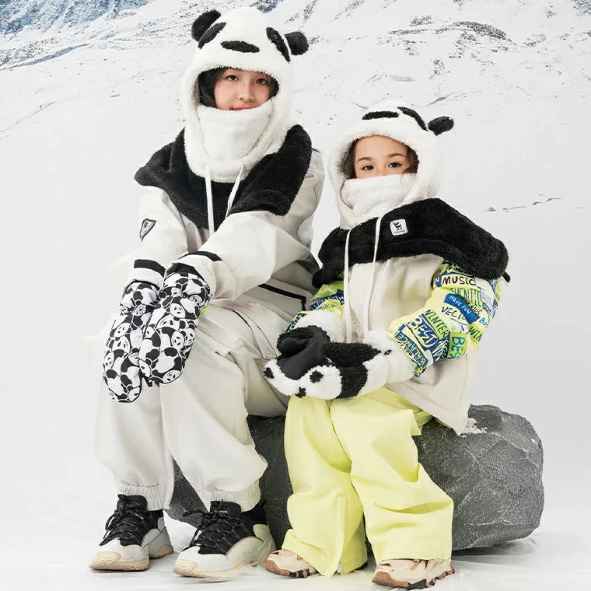 Qunature Children's Warm Ski Gloves Windproof Waterproof Insulated