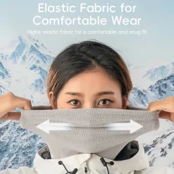 Qunature Double Fleece Warmth Face Neck Integrated Ultra-Comfort