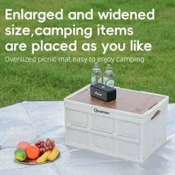 Qunature Double-Sided Aluminum Picnic Tent Mat Waterproof Camping Pad