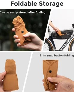 Qunature Foldable Cycling Cap with Sun Visor Quick-Dry