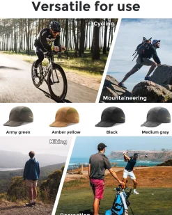 Qunature Foldable Cycling Cap with Sun Visor Quick-Dry