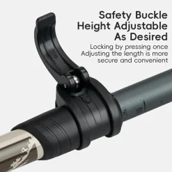Qunature Foldable Lightweight Aluminum Trekking Pole with Adjustable Height and Grip