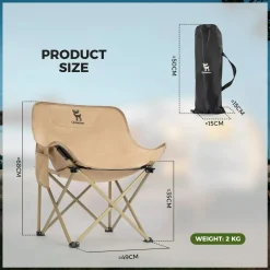 Qunature Folding Carbon Steel Camping Chair - Adult & Kids Sizes