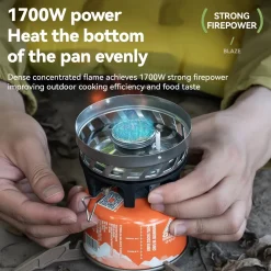 Qunature Integrated Heat Collection Stove System for Camping, Hiking and Outdoor Adventures