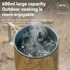 Qunature Integrated Heat Collection Stove System for Camping, Hiking and Outdoor Adventures