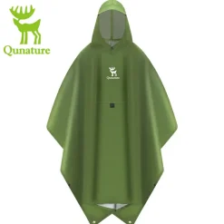 Qunature 3-in-1 Waterproof Raincoat Canopy Floor Mat Lightweight Portable