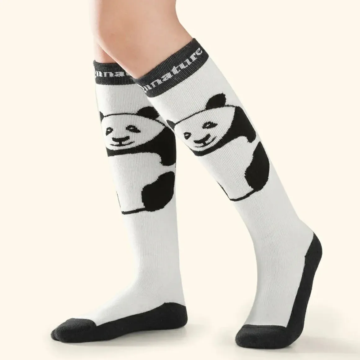 Qunature Kids Panda Ski Socks | Heat Retaining Winter Warmth