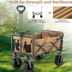 Qunature 330LB Capacity Foldable Wagon