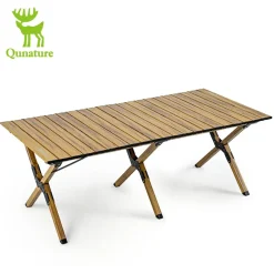 Qunature Lightweight Foldable Aluminum Table with Stable Triangular Structure
