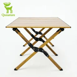 Qunature Lightweight Foldable Aluminum Table with Stable Triangular Structure