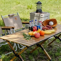 Qunature Lightweight Foldable Aluminum Table with Stable Triangular Structure