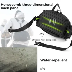 Qunature Lightweight Outdoor Backpack Waist Bag 7.9L