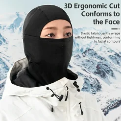 Qunature Lycra Ski Headgear | Thermal Mask for Cold-Weather Sports