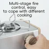 Qunature Mini Cassette Stove with 2.8KW Flame Magnetic Gas Tank Portable Design