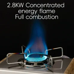 Qunature Mini Cassette Stove with 2.8KW Flame Magnetic Gas Tank Portable Design