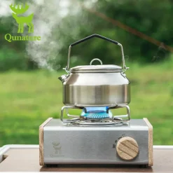 Qunature Mini Cassette Stove with 2.8KW Flame Magnetic Gas Tank Portable Design