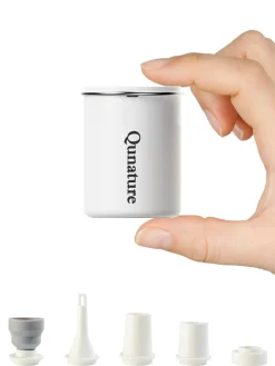 Qunature Mini Electric Pump 1500mAh for Air Bed Mattress,Pool Floats,Swimming Ring,Vacuum Storage Bags