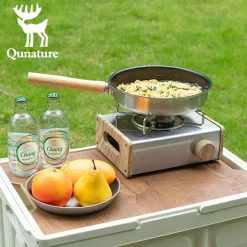 Qunature Non-Stick Stainless Steel Frying Pan with Detachable Handle