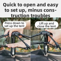 Qunature Quick Setup Hexagonal Tent UPF50+ Waterproof Lightweight