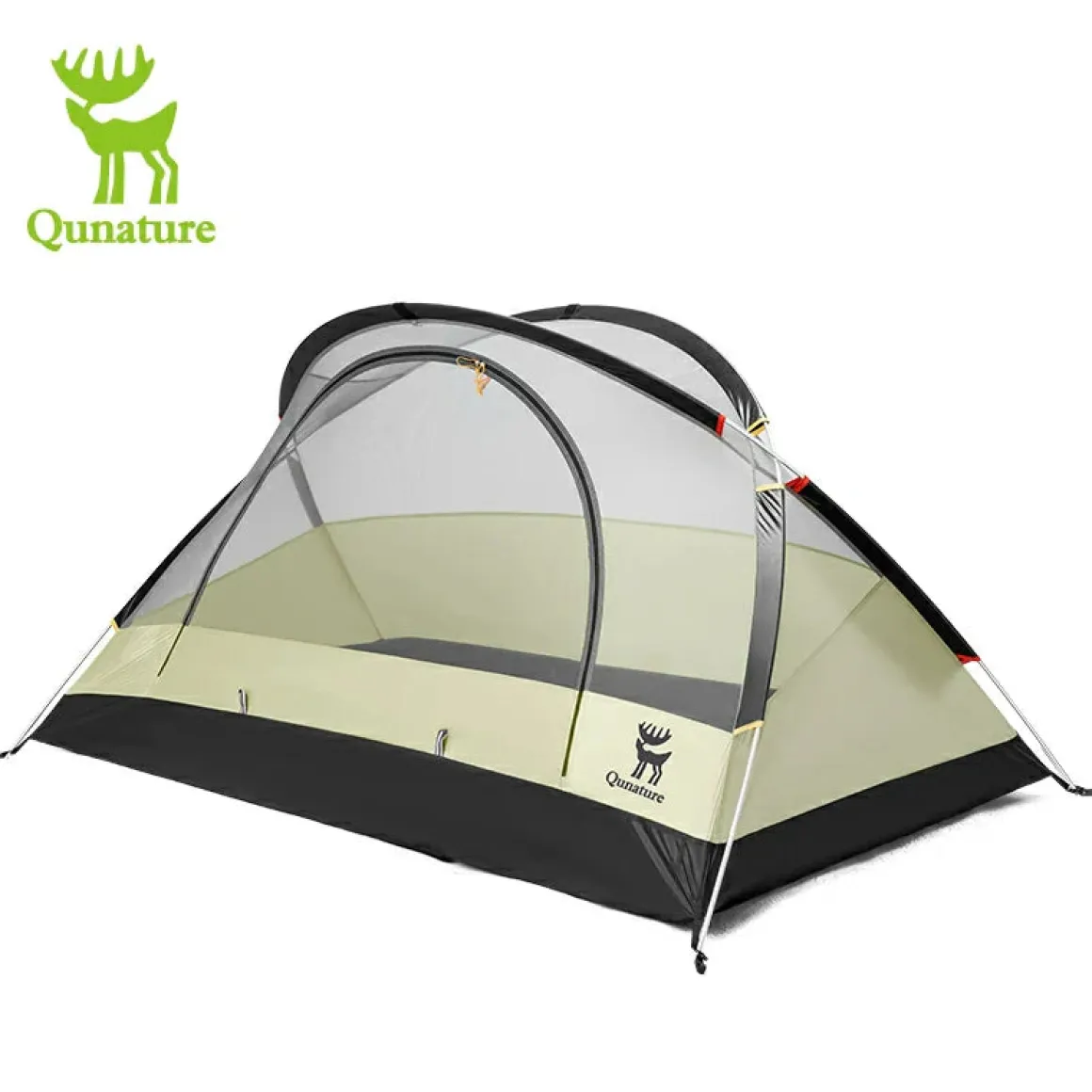 Qunature Rainproof Tent Lightweight Aluminum Rods Easy Setup for Camping