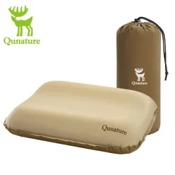 Qunature Self-Inflating Cheese Sponge Pillow with 3D High Elastic Support