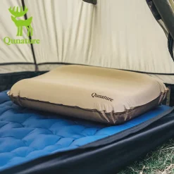 Qunature Self-Inflating Cheese Sponge Pillow with 3D High Elastic Support