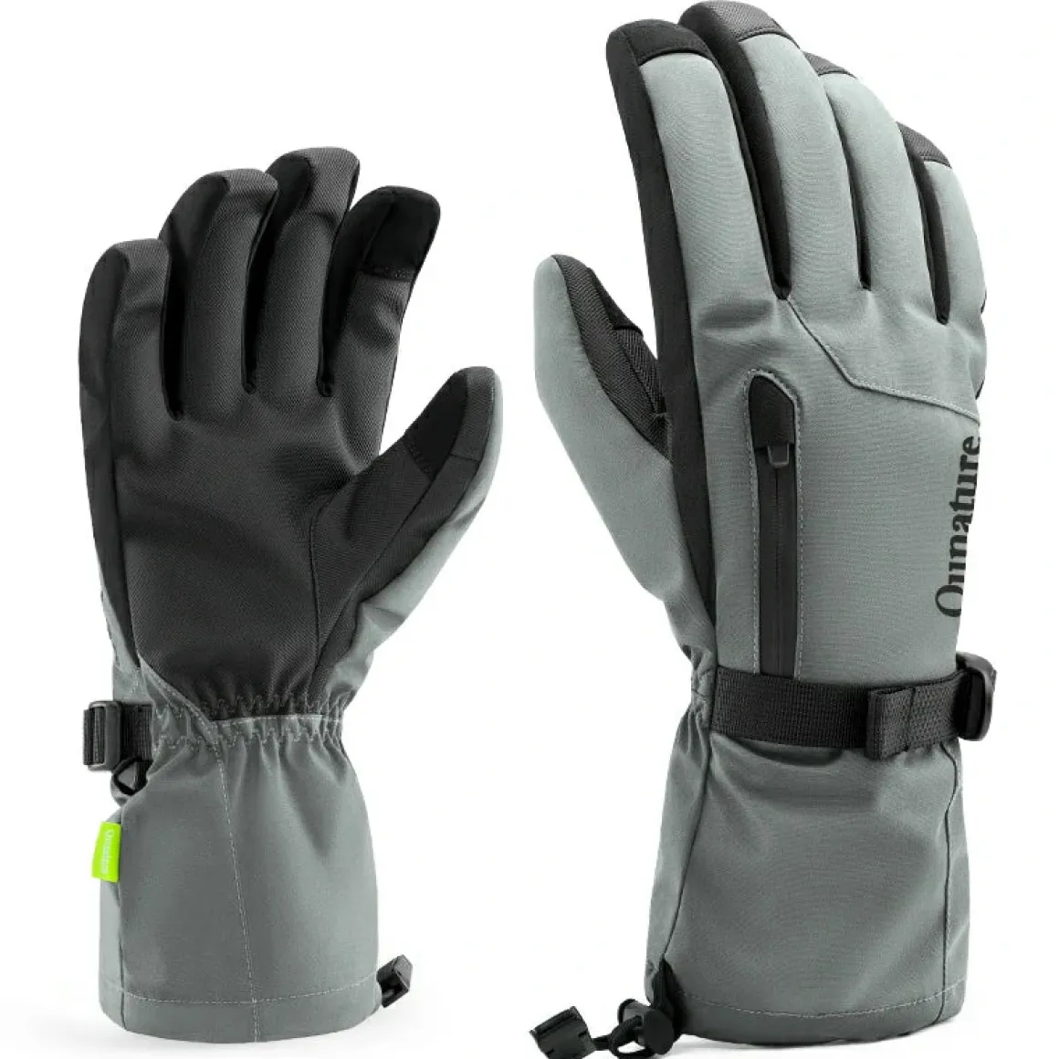 Qunature Ski Gloves Multi-Fabric, Touchscreen, Warmth Lock