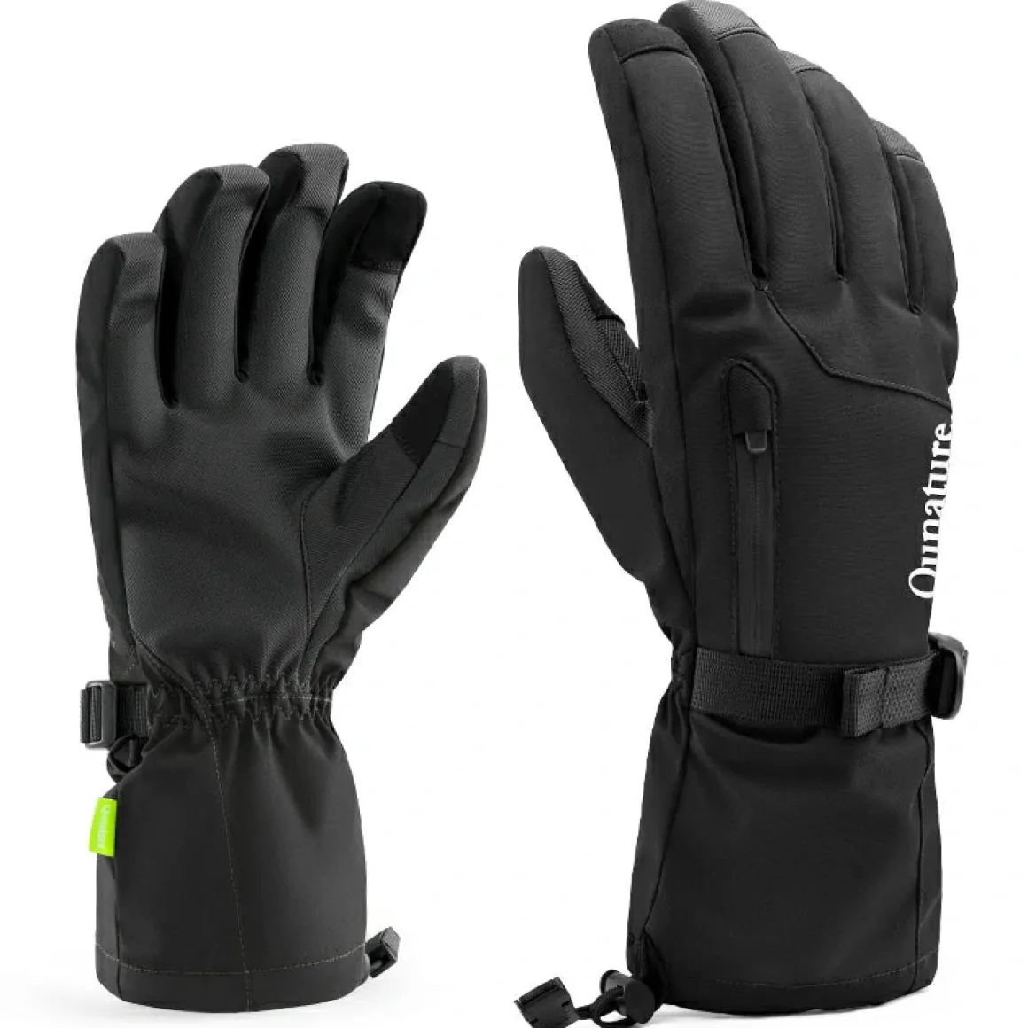 Qunature Ski Gloves Multi-Fabric, Touchscreen, Warmth Lock