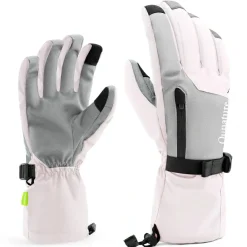 Qunature Ski Gloves Multi-Fabric, Touchscreen, Warmth Lock