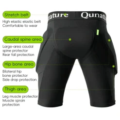 Qunature Ski Hip Protection Pants | EVA Cushioned for Maximum Safety