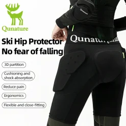 Qunature Ski Hip Protection Pants | EVA Cushioned for Maximum Safety