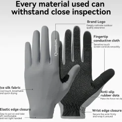 Qunature Sun Protection Gloves with Touchscreen Fingers