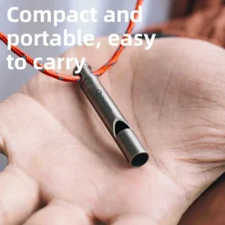 Qunature Titanium Survival Whistle 120dB Loud, Durable, Portable Outdoor Gear