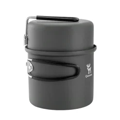 Qunature Ultra-Light Aluminum Camping Cookware Set with Nestable Design Handle