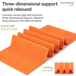 Qunature Ultralight Folding Sleeping Pad Waterproof R-Value 1.8